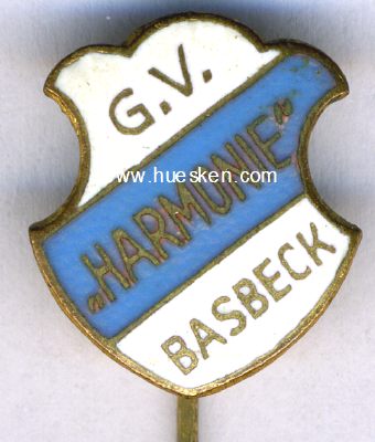 BASBECK. Abzeichen des Gesangverein Harmonie Basbeck um...