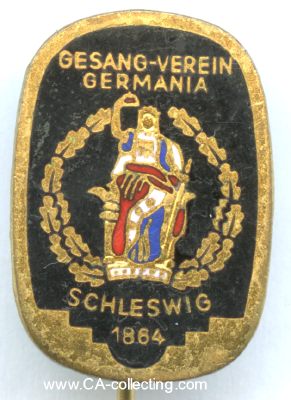 SCHLESWIG. Abzeichen des Gesangverein Germania Schleswig...