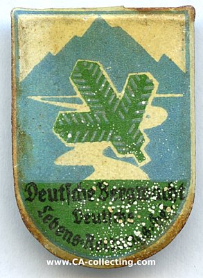 SPENDENABZEICHEN UM 1935 'Deutsche Bergwacht' der...
