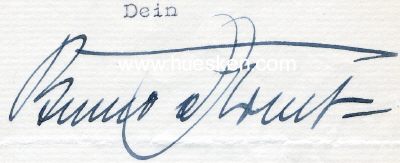 ARENT, Prof. Benno von. Reichsbühnenbildner,...
