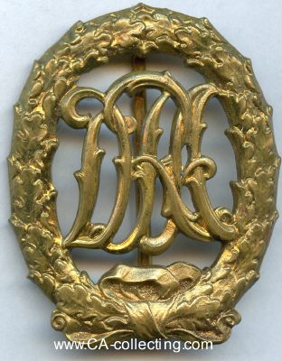 OLYMPISCHES SPORTABZEICHEN 1913 IN GOLD. Bronze...