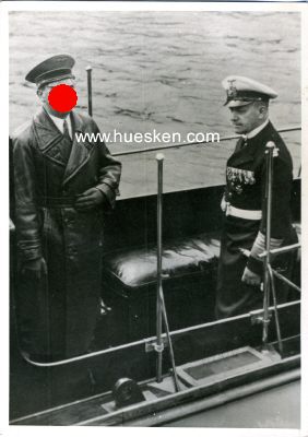 ADOLF HITLER - PHOTO 14,5x10,5cm: Hitler mit...