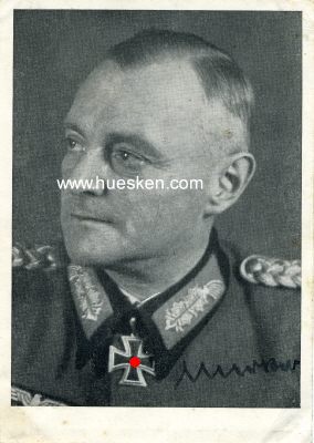 MERKER, Ludwig. Generalleutnant des Heeres,...