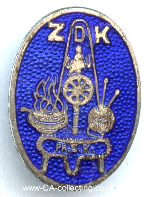 UNBEKANNTES ABZEICHEN ZDK FR.S.K. 1920/30er-Jahre. Bronze...