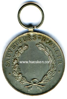 Foto 2 : SAUVETEURS D`ALGIER. Silberne Medaille 32mm.