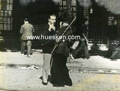 PRESSEPHOTO 22x16cm vom 9.10.1934 'Spanische Unruhen -...