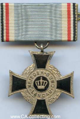 LANDAU. Kreuz des Kriegerverein Landau um 1900....