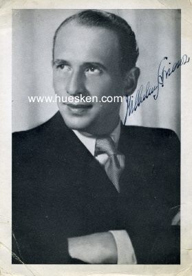 STRIENZ, Wilhelm. Deutscher Opernsänger...