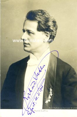 SAHLA, Richard. Österreichischer Violinvirtuose,...