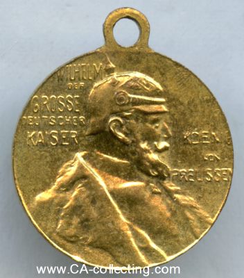 KAISER WILHELM I.-ERINNERUNGSMEDAILLE 1897. Miniatur 16mm...