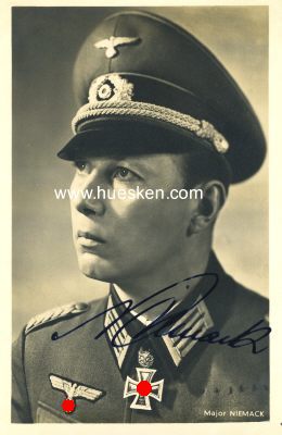 NIEMACK, Horst. Generalmajor des Heeres, Kommandeur...