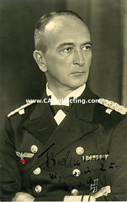 BOEHM, Hermann. Generaladmiral der Kriegsmarine, 1936/37...