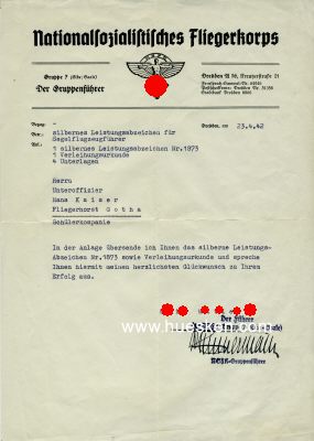 Photo 2 : ZIMMERMANN, Dr. Otto. NSFK-Gruppenführer, 1939-1940...