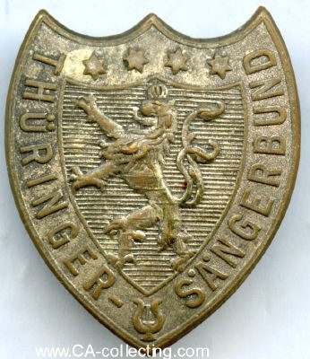 ABZEICHEN THÜRINGER SÄNGERBUND UM 1900. Bronze...