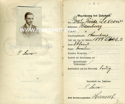 Photo 2 : SEEFAHRTSBUCH DEUTSCHES REICH ausgestellt Bremen 1924...