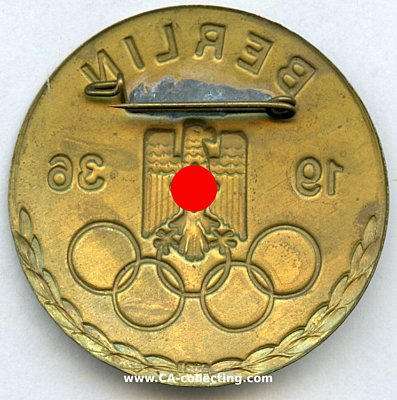 Photo 2 : BROSCHE 'BERLIN 1936' mit olympischen Ringen und...