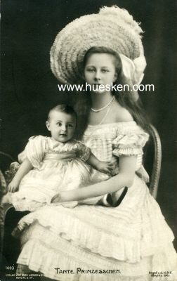 PHOTO-POSTKARTE Tante Prinzesschen (Prinzessin Viktoria...
