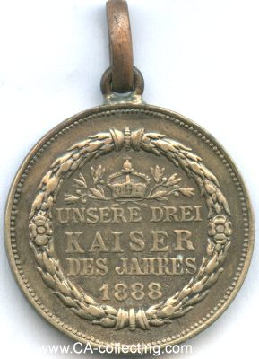 Photo 2 : MEDAILLE 1888 zum Dreikaiserjahr. Übereinander...