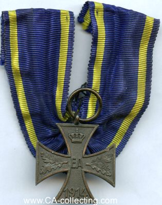 KRIEGSVERDIENSTKREUZ 2.KLASSE 1914-1918. Bronze. 30mm am...