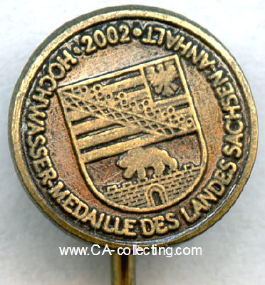 SACHSEN-ANHALT. Hochwasser-Medaille 2002. Miniatur 10mm...