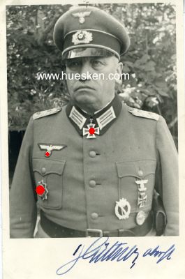 HÜTTNER, Hans. Generalmajor des Heeres, 1943...