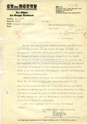 Foto 2 : CLAUSSEN, Ernst. SA-Brigadeführer, Führer...