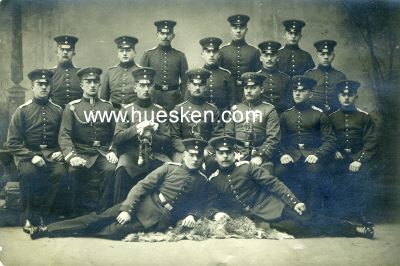 PHOTO 9x13cm um 1910: Gruppenaufnahme Unteroffiziere mit...