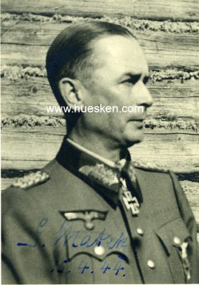 MATZKY, Gerhard. General der Infanterie, Kommandierender...