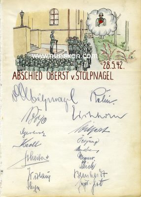 Photo 2 : STÜLPNAGEL, Siegfried von. Generalmajor des Heeres,...