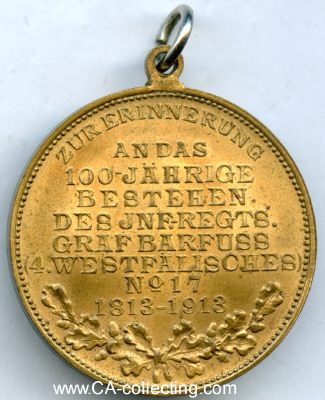Foto 2 : 100 JAHR-JUBILÄUMSMEDAILLE 1813-1913 des...
