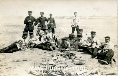 PHOTO Soldaten im Neuen Lager (Jüterbog), 1913...