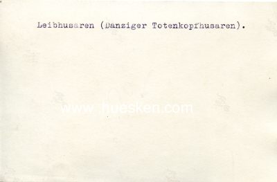 Foto 2 : PHOTO 14x9cm: Leibhusaren (Danziger Totenkopfhusaren)....