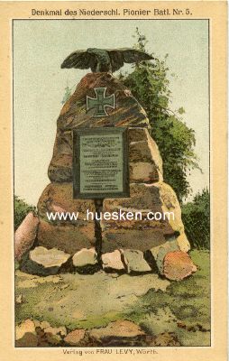 FARB-POSTKARTE Denkmal des Niederschlesischen Pionier...