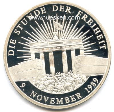 SILBERMEDAILLE 1989 zur Deutschen Wiedervereinigung....
