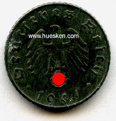 DEUTSCHES REICH. 5 Reichspfennig 1941 E, Zink, s-ss.