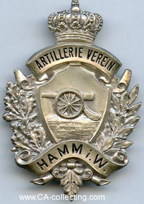 HAMM. Abzeichen des Artillerie-Verein Hamm in Westfalen...