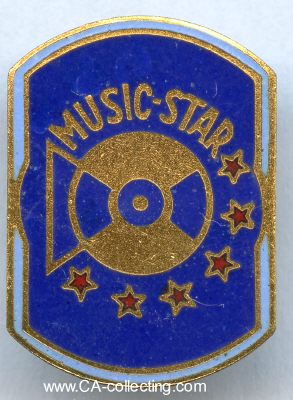 MUSIC-STAR. (Jukebox ?). Firmenabzeichen 1950er-Jahre....