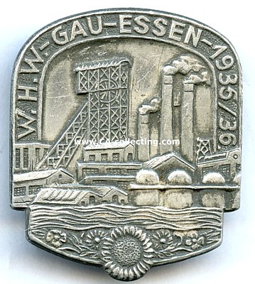VERANSTALTUNGSABZEICHEN 'WHW Gau Essen 1935/36'.