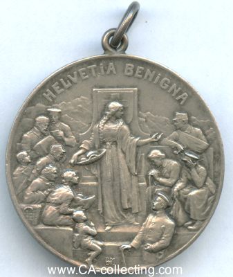 HELVETIA BENIGNA-MEDAILLE 1917. Tragbare Ausführung...