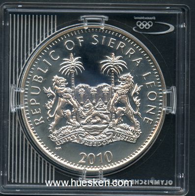 Foto 2 : SIERRA LEONE - 10 DOLLARS 2010 OLYMPISCHE SPIELE LONDON....