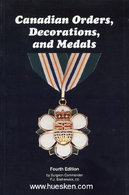 CANADIAN ORDERS, DECORATIONS AND MEDALS. Surgeon...