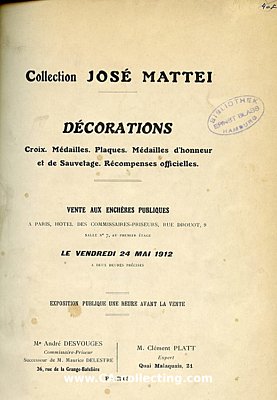 COLLECTION JOSE MATTEI - DÉCORATIONS, CROIX,...