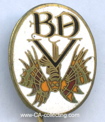 UNBEKANNTES ABZEICHEN B D V 1910/20er-Jahre. Bronze...