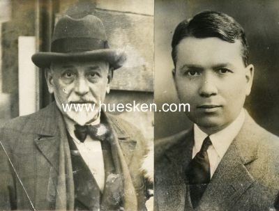 2 PRESSE-PHOTOS aus dem Jahre 1934. Porträtaufnahmen...