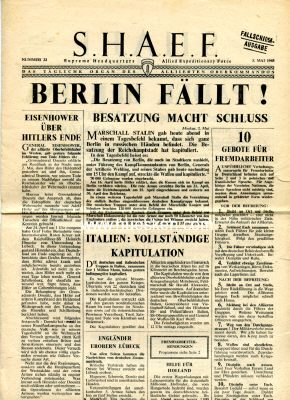 ALLIIERTES S.H.A.E.F. FLUGBLATT Fallschirm-Ausgabe Nr. 22...