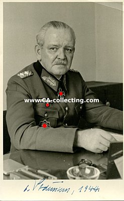 SODENSTERN, Georg von. General der Infanterie,...