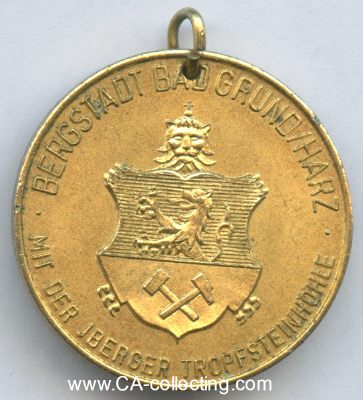 BAD GRUND. Medaille 'Bergstadt Bad Grund/Harz - mit der...