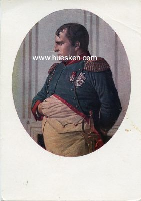 FARB-POSTKARTE Napoléon I. Eckknick.