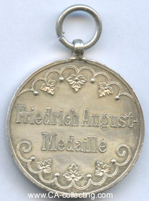 Photo 2 : SILBERNE FRIEDRICH AUGUST-MEDAILLE 1905. Silber, 28mm am...