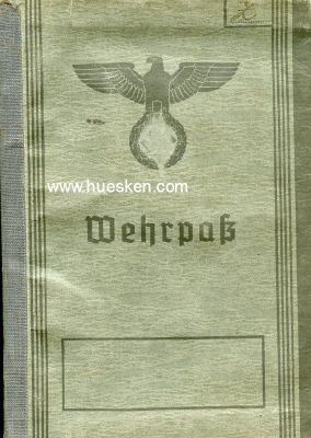 WEHRPASS HEER ausgestellt Freiburg/Breisgau 1940 für...